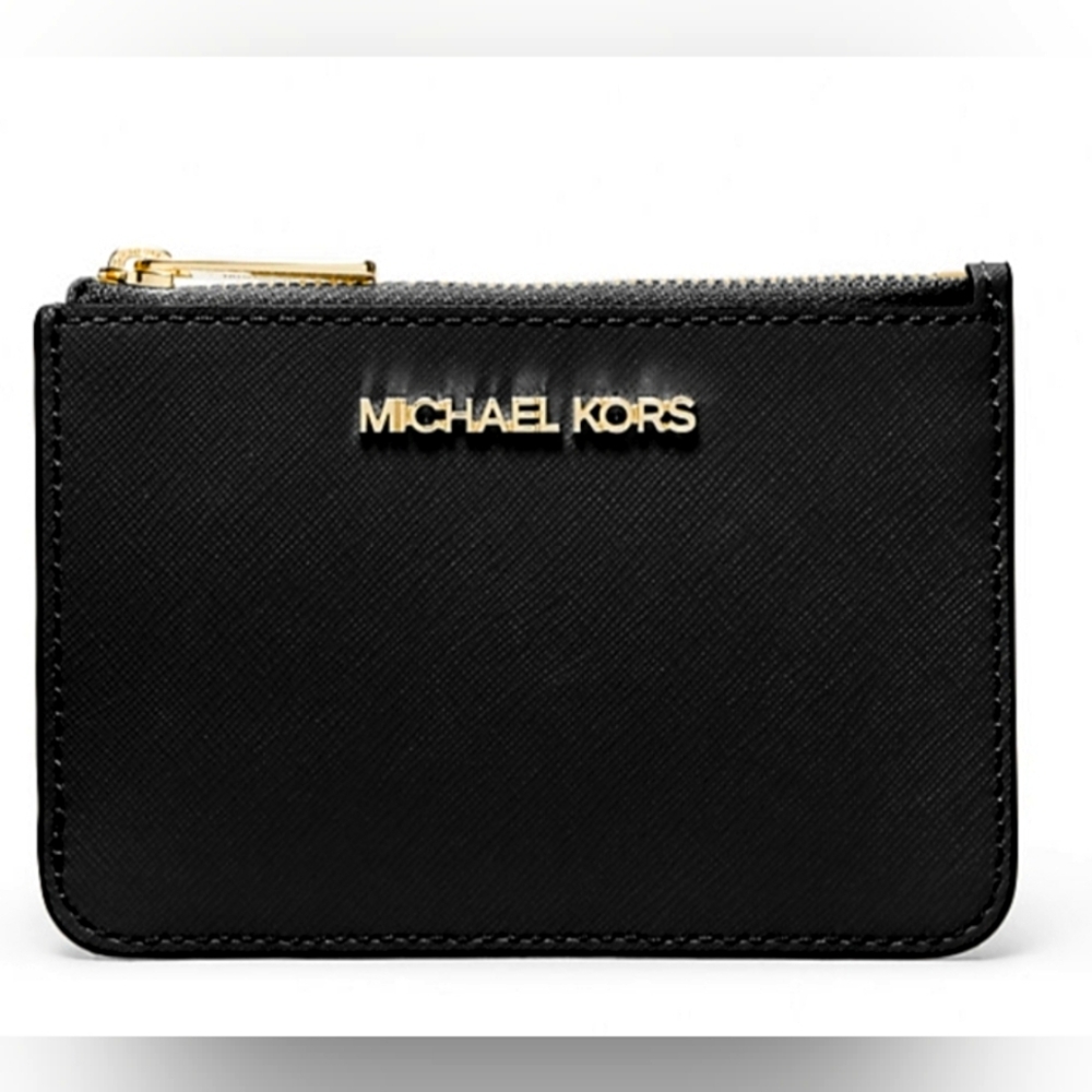 Michael  Kors Set Travel Small Saffiano Leather Coin Pouch